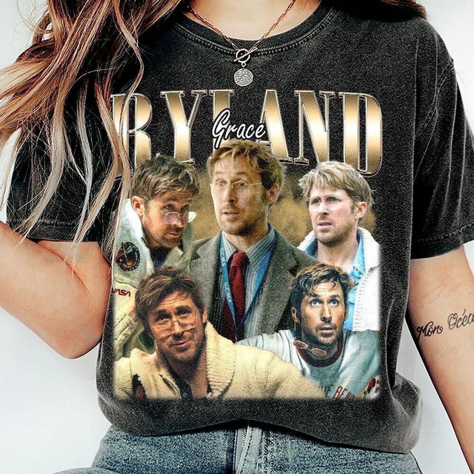Ryan Gosling Project Hail Mary Vintage Comfort Color Shirt, Project Hail Mary Bootleg Tee, Sci-fi Movie Tee S