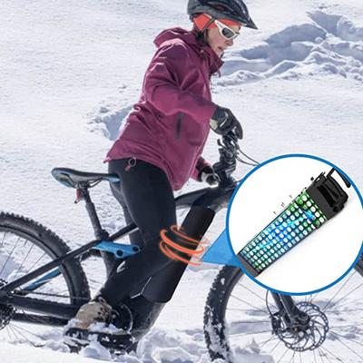 Ochronna obudowa akumulatora do roweru elektrycznego z taśmą mocującą Regulowana, odporna na zużycie osłona termiczna do roweru elektrycznego Wodoodporna torba pyłoszczelna