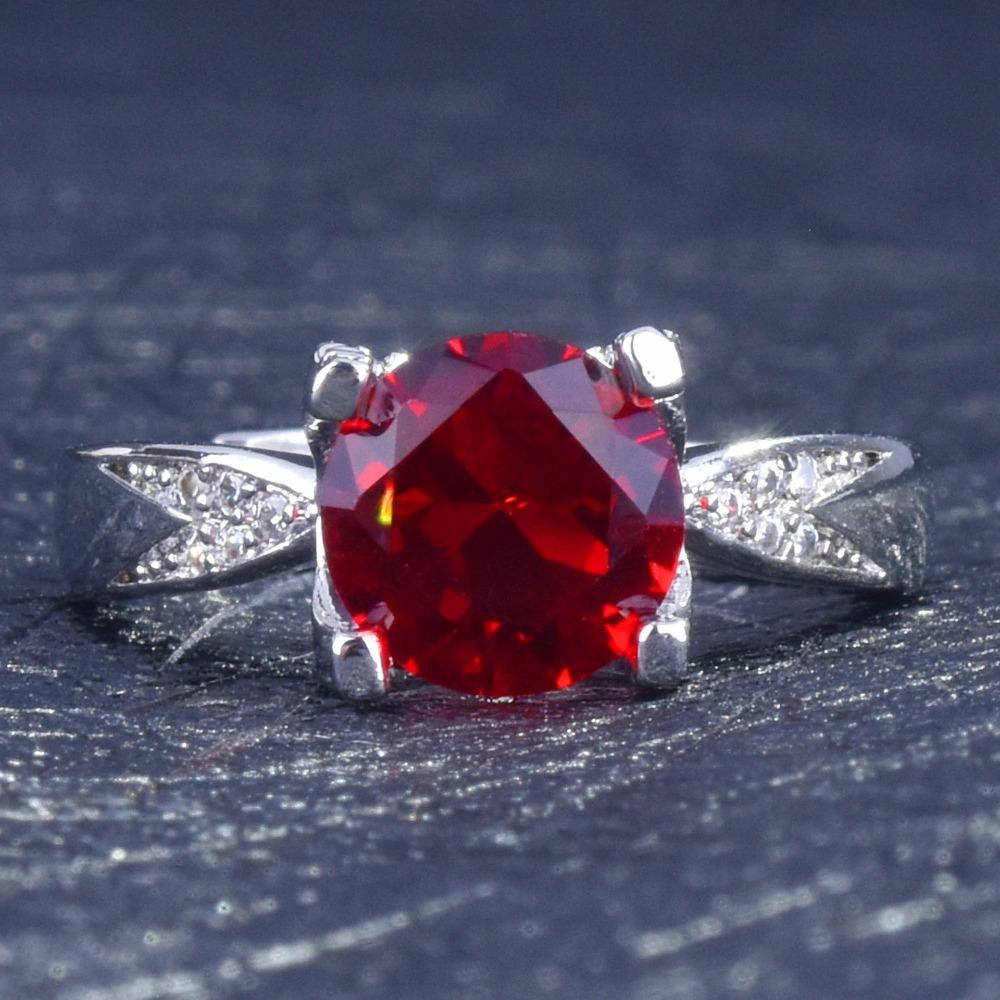 2CT Colorful Moissanite High Carbon Diamond Imitation Gemstone Ring for Women Fashion Jewelry