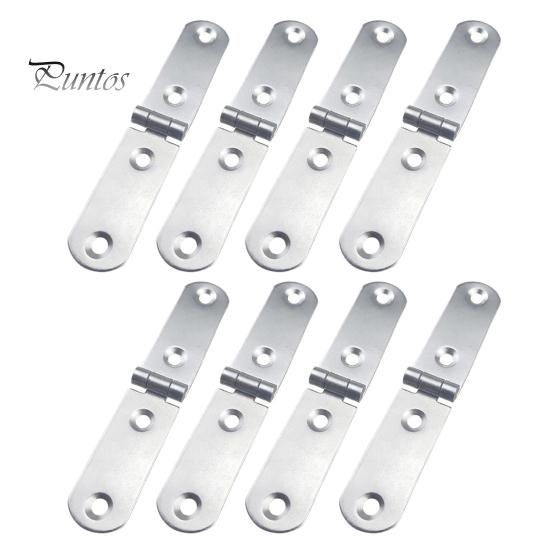 

8 шт. винтовые петли, откидные петли, нержавеющие, устойчивые к коррозии, гладкие, для шкафа, столовой мебели, складные петли на 180 градусов серебряный