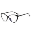 Japanese Retro Cat-Eye Black Frame Sunglasses with Prescription & Anti-Blue Light Options