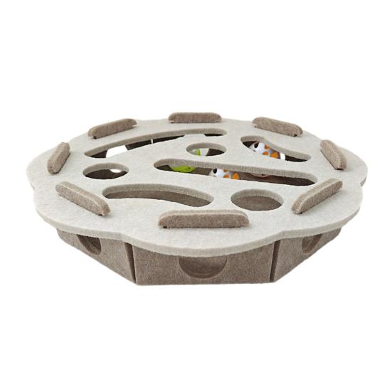 Cat Scratch Enrichment Box Interactive Felt Scratch Toy Fun Maze Box Cat Puzzle Toy