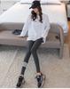 Plus Size Women's Fleece-Lined Yoga Pants - Non-Slip, Slimming, For Autumn/Winter
