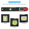 Digital Protractor Ruler Angle Finder, Protractor Ruler Level Tool, Multifunction Level Ruler 7 Inch, 3 Bubble Level