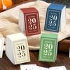2025 Desk Calendar Mini Book Shape Compact Portable Retro Calendar Thick Paper