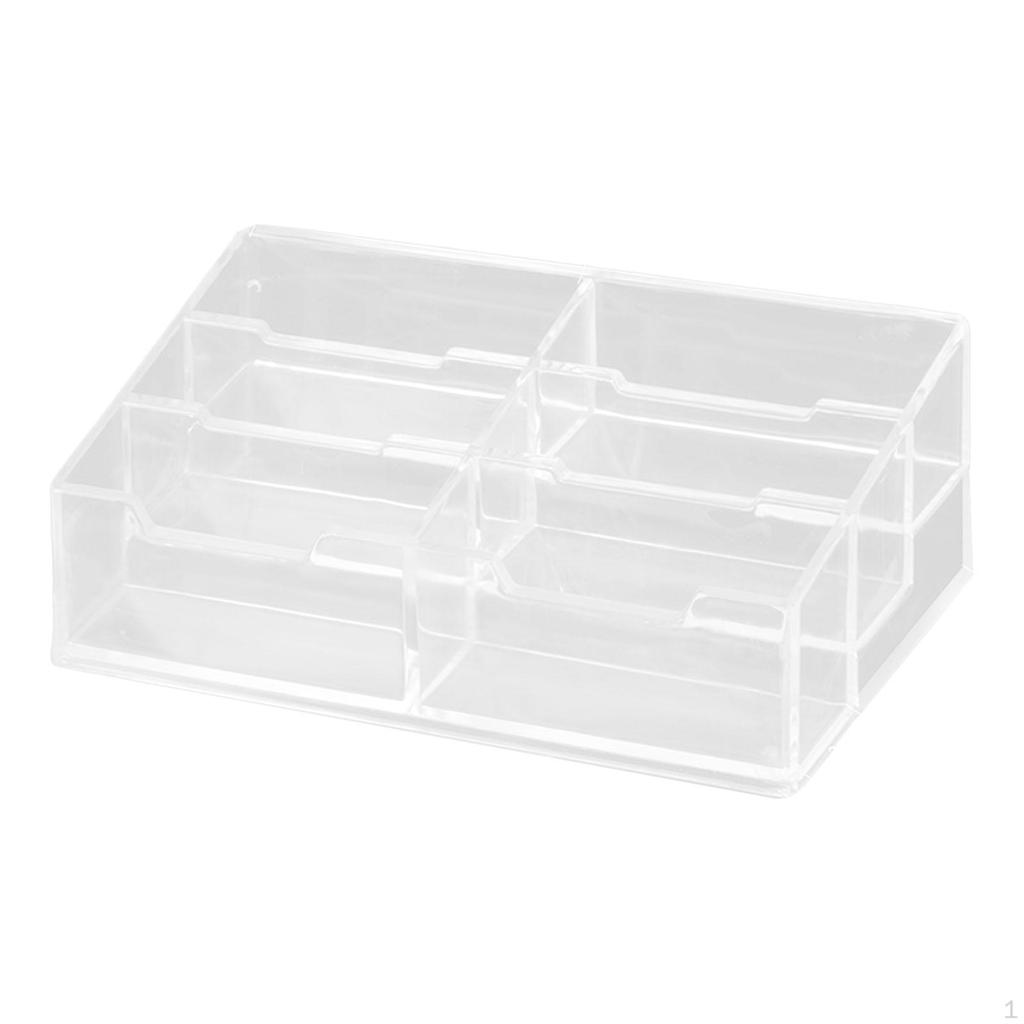 Acryl Display Schreibtisch Visitenkartenhalter Klar Container Organizer Name Karten Stehen für Büro
