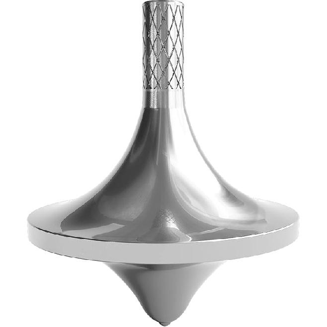 Spinning Top Accurate Metal Spinner Top Desktop Gyro Toys Little Fidget Toys (Silver,Gold, Black)