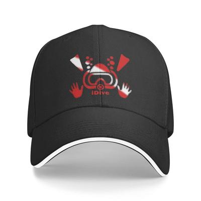 Classic IDive Dive Flag Scuba Diving Baseball Cap Unisex Women Custom Adjustable Unisex Diver Dad Hat Hip Hop