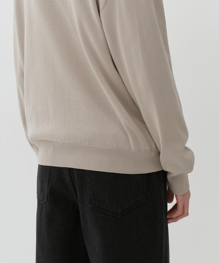 Musinsa Standard Washable Supima Cotton Round Neck Cardigan [Dusty Cream]