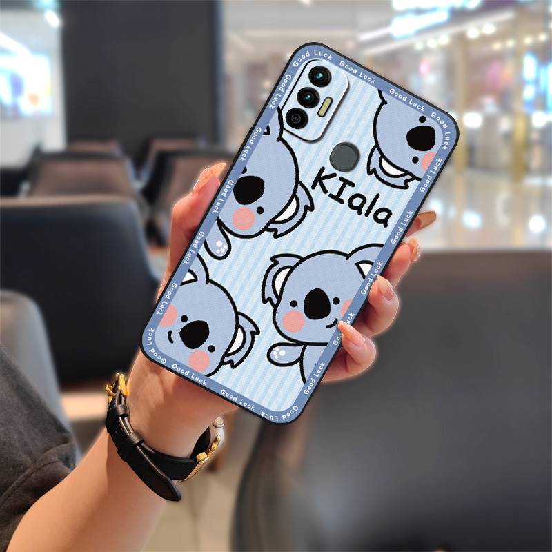 Cute Dirt-resistant Phone Case For Tecno Spark 7/Spark7T Fashion Design Cartoon Silicone Back Cover Full Wrap Graffiti