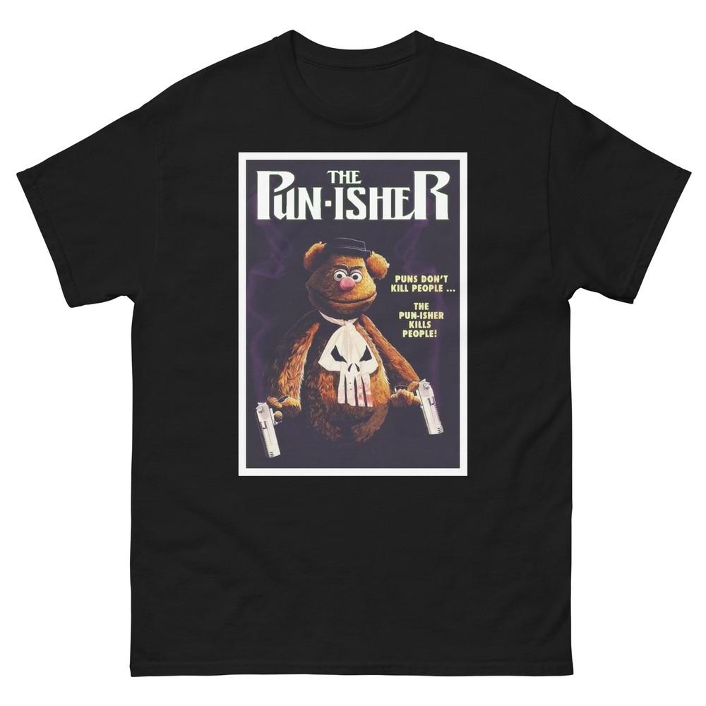 Funny Fozzy Bear Tee, Cool Internet Meme Shirts, Parody The Punisher T-shirt