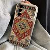 Retro Mandala Pattern Leather Lanyard Case For Samsung S26 S25 Ultra S24 S23 S22 Plus S21 FE A16 A17 A26 A36 A37 A54 A55 A56 A57 5G Cover