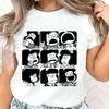 Mafalda gömlek kız Grunge Renkli Psychedelic Rahat harajuku üst tişörtler Punk estetiği hip hop 2000'ler 80'ler harajuku