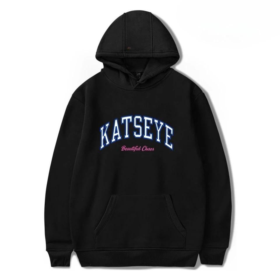 Damen Retro Trendiger Katseye Hoodie Retro Merch Print Hoodie Herbst Winter Damen Hip Hop Sport Hoodie Kateyes Sweatshirt