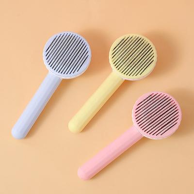 Pet Comb, Massage Hair Removal Comb, Cat Self-cleaning Needle Comb, Dog Beauty Hair Removal Comb, Cleaning Supplies