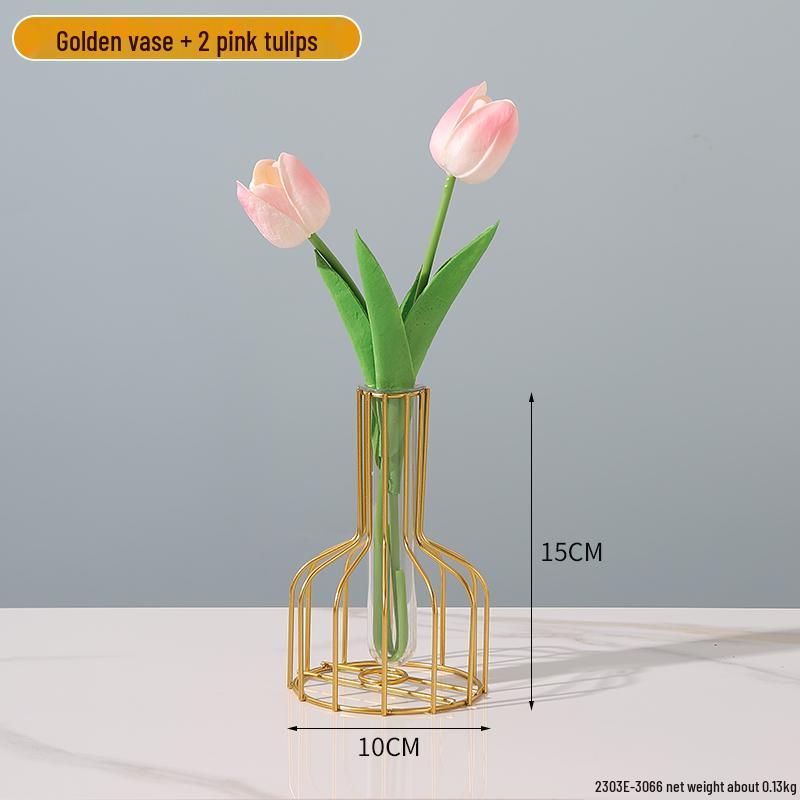 Minimalist Transparent Glass Vase for Creative Flower Arrangements In Living or Dining Rooms