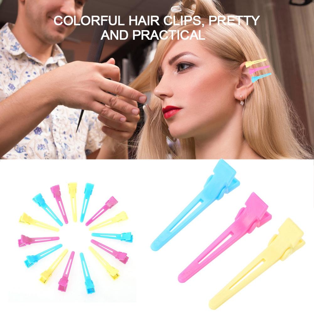 60Pcs/Pack Salon Hair Clip Colorful Barrette Hairpin for Hair Dyeing Haircut Styling
