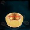 Copper Screw Cap Air Conditioner External Unit Valve Cap Conditioner Shut-off Valve Cap 9.8/ 11/ 15/ 17/21/ 24.5mm Threaded Plug