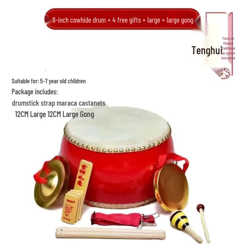 Durable Cowhide Tanggu Drum for Kids