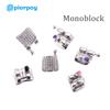 PIORPOY 20Pcs/Kit Dental Orthodontic Braces For Teeth MIM Monoblock Metal Mini Standard Roth MBT Slot 0.022 0.018 Hooks 3-4-5 3