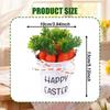 Easter Carrot Bucket Basket Handheld with Handle Collecting Decor for Garden Party