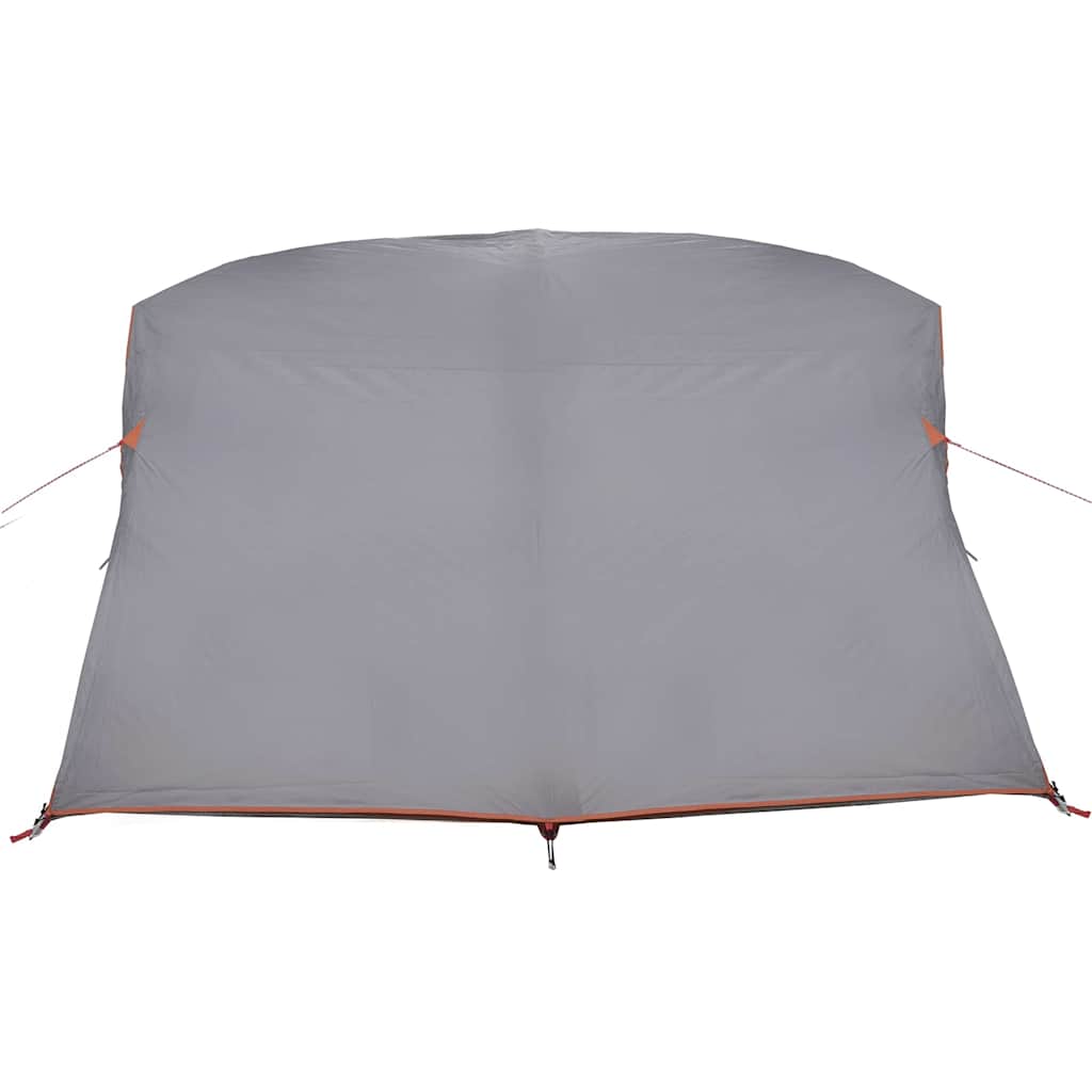 Camping Tent with Roof Gray and Orange 275 x 230 x 140 cm Taffeta