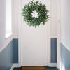 Artificial Wreath Olive Branch Leaf Holiday Garland for Door Wall Tree Decoration 55CM Outer Diameter