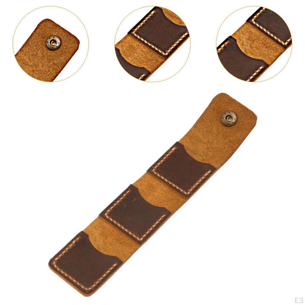 Guitar Pick Case Plectrum Holder Portable with Snap Button Gift Hold 3 Picks Organizer for
