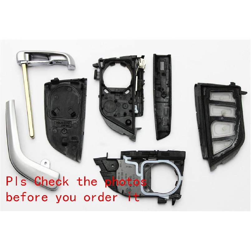 Replacement Key Fob Cover Case fit for BMW X1 X3 X5 X6 X7 1 2 5 7 Series Keyless Entry Remote Control Key Fob Shell