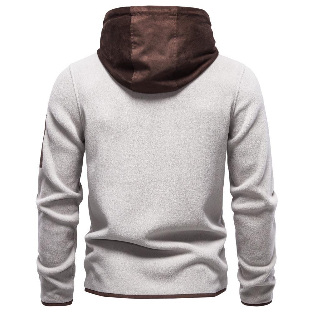 Gant Felpa Spessa con Patchwork in Camoscio Ricamato Pile Autunno Inverno 2026 Giacca da Uomo