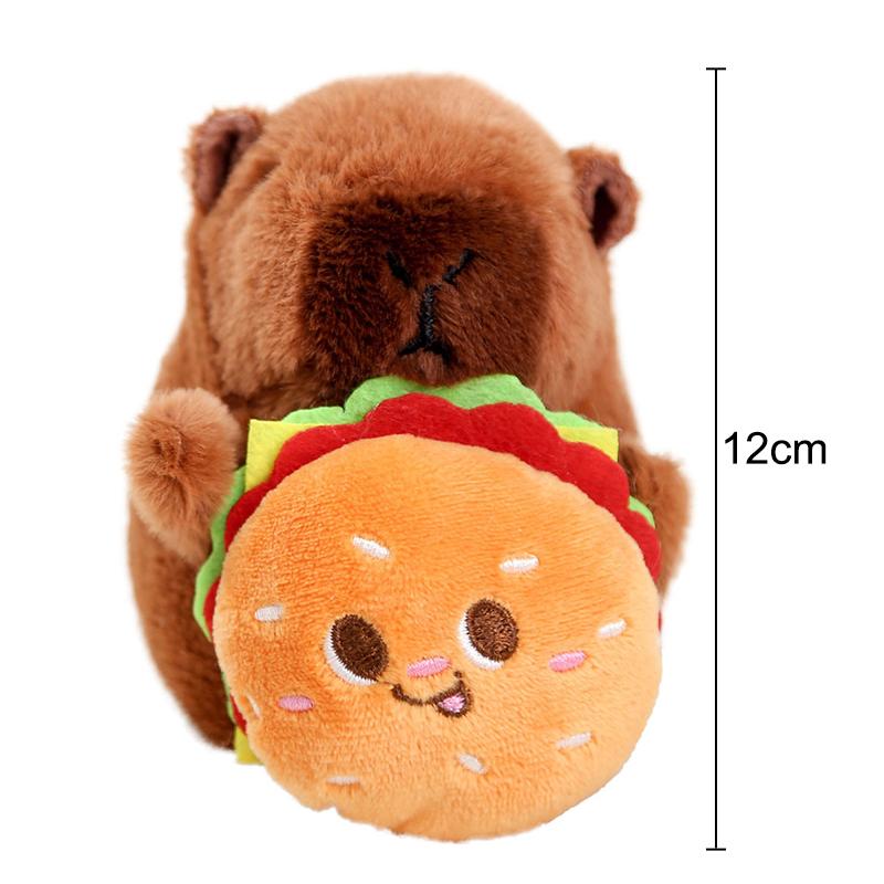 Cartoon Capybara Plush Keychain Pendant Bag Hanging Decoration Accessories Cute  Stuffed Doll Toy Keyring Kids Gift