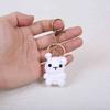 Handmade Chinese Zodiac Keychain Knitting Mini Size Monkey Keychain Creative Weaving Custom Design Animal Crochet Keychain