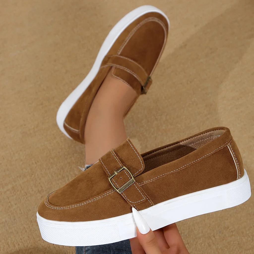 Fashion Women Fashion Walking Baotou Comfortable Sneakers Women Outdoor Slip On Wedge Casual Flat Shoes Spring Autumn Zapatos De Mujer