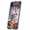 Flower marble Geometry Phone Case For Samsung Galaxy Z Flip 3 4 5 6 7 Hard Folding PC For Samsung Z Flip3 Flip4 Flip5 Cover