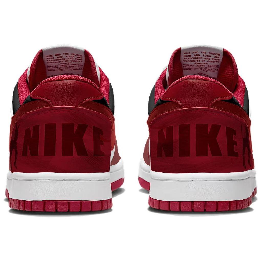 Nike Big Abrasion Resistant Breathable Low top Skateboard Shoes Men's Red 355152-150(Team1408-)
