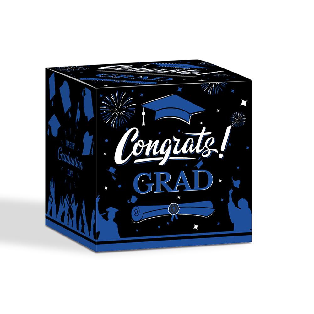 Graduation Voting Box Black Golden Class of 2025 Congrats Grad Card Box Set Congratulations Graduation Party Decoration Gift Box