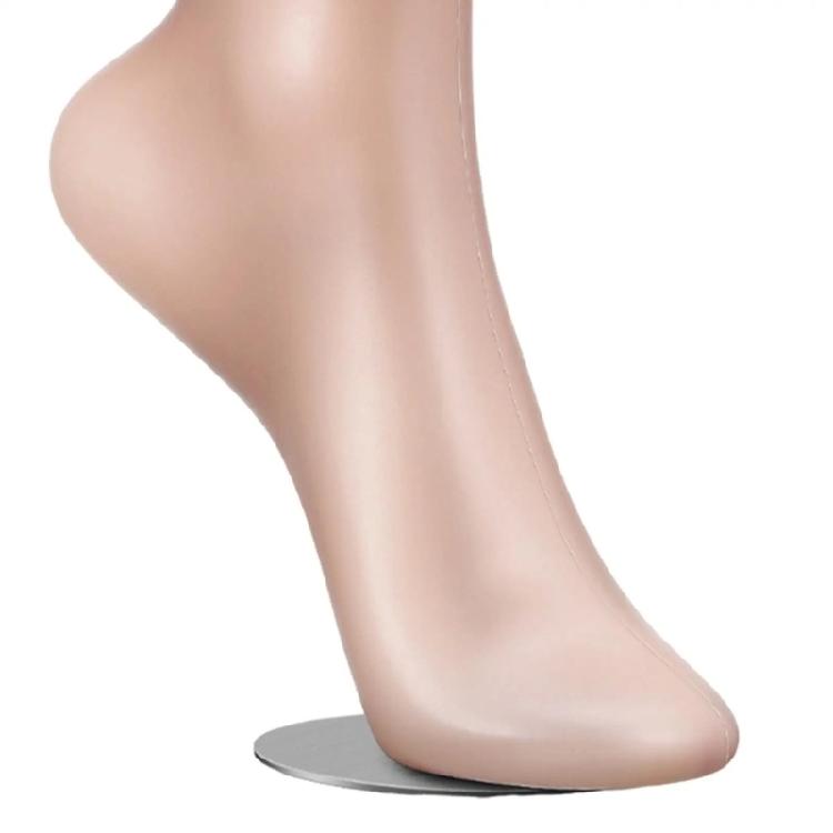 Manichino Piede Femminile Modello Gamba con Base Magnetica Per Esposizione al Dettaglio Accessori Decorativi Multiuso per Vetrine di Negozi