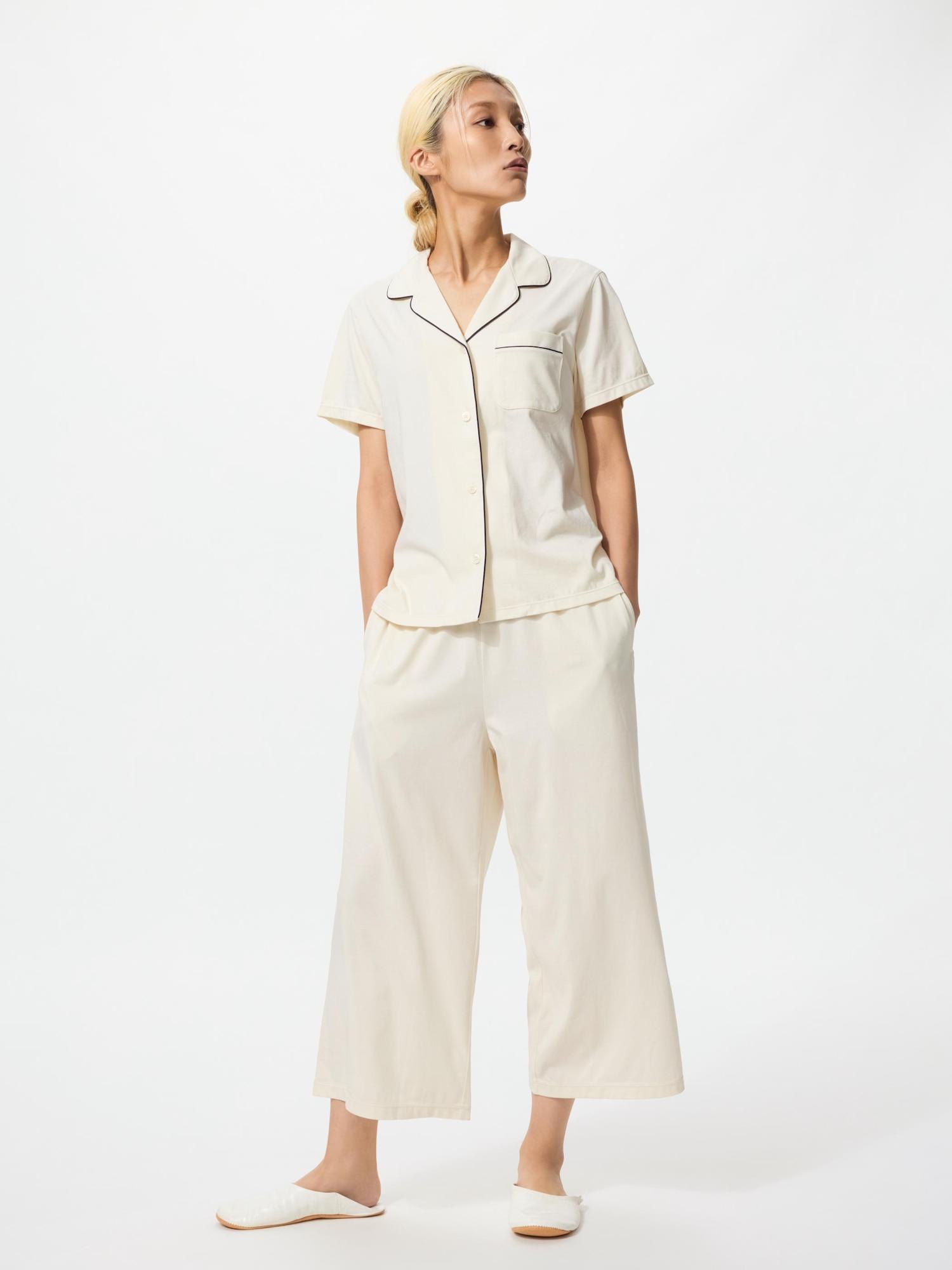 

Uniqlo Japan Air Rhythm Хлопковая пижама 01 OFF WHITE/XS