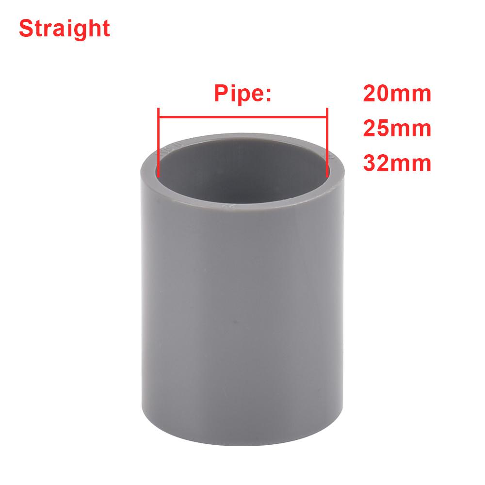 Vnitřní průměr 20 25 32mm PVC potrubní spojka přímá koleno T kus vodovodní potrubní adaptér domácí kutilská trubka 3 4 5 6 cest