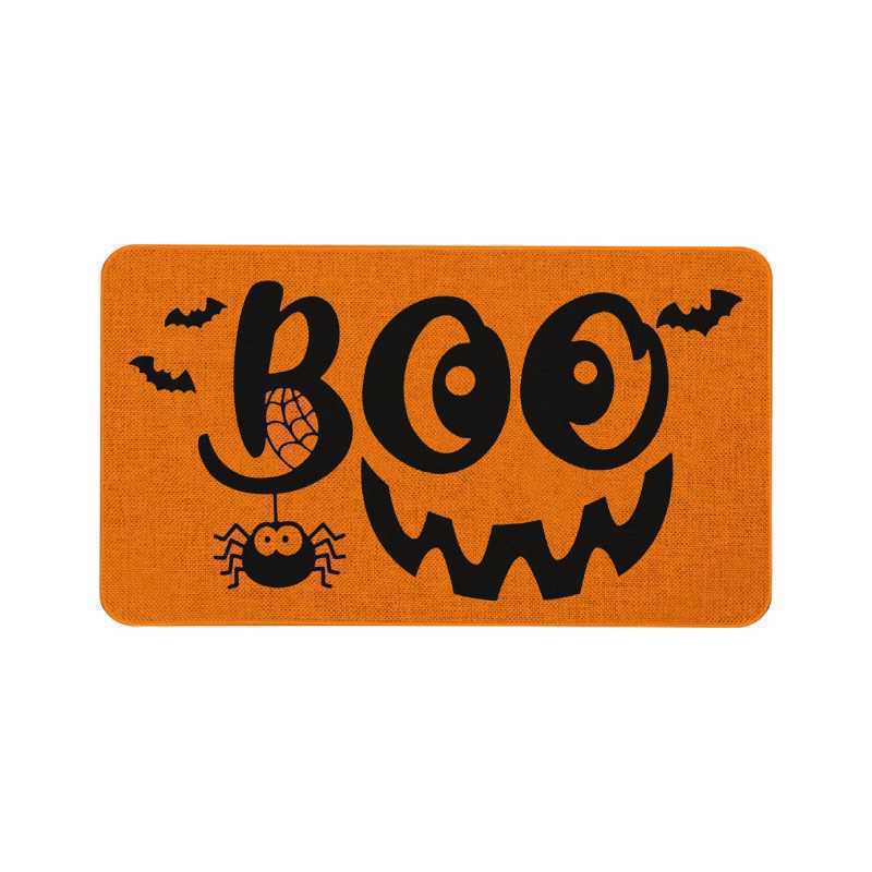 Läskig Halloween Tecknad Halkfri Inomhusmatta Matta Dörrmatta - Pumpa Spöke Fladdermus Häxa Festlig Hemdekoration Välkomstmatta