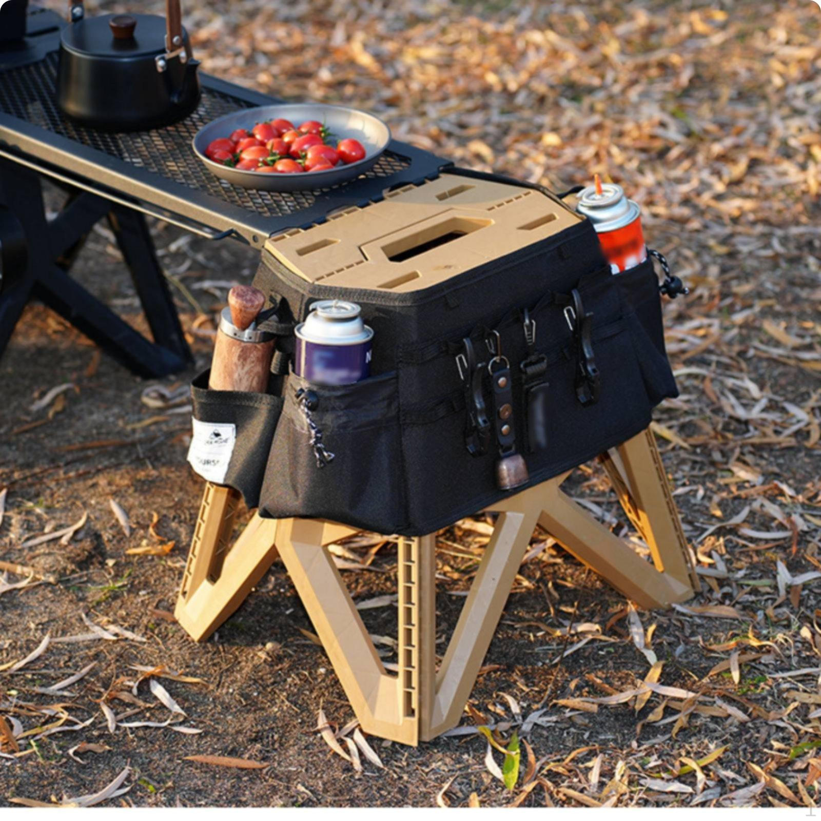 Camp Stool Organizer Bag Portable Oxford Cloth Cover WaterResistant Folding Chair Storage