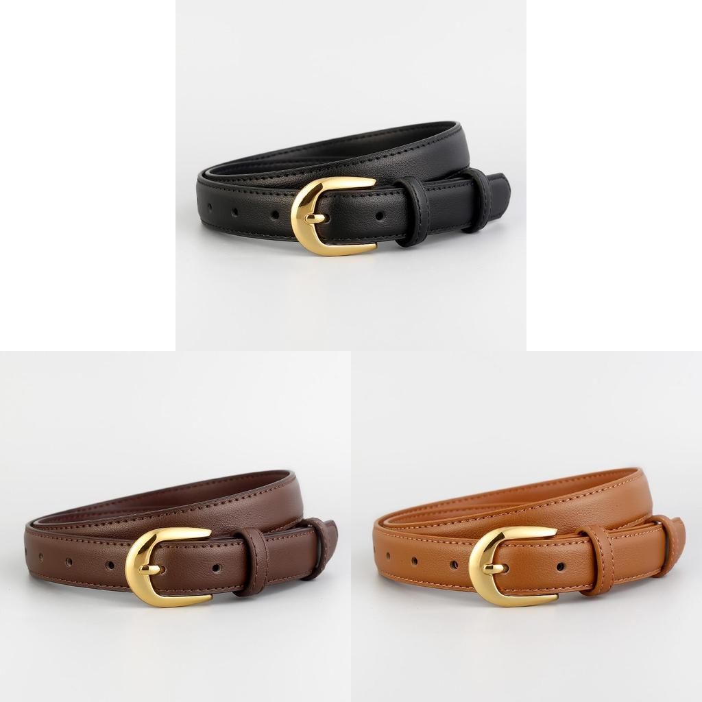 Classic Leather Womens Belt With Alloy Buckle For Casual And Business Wear