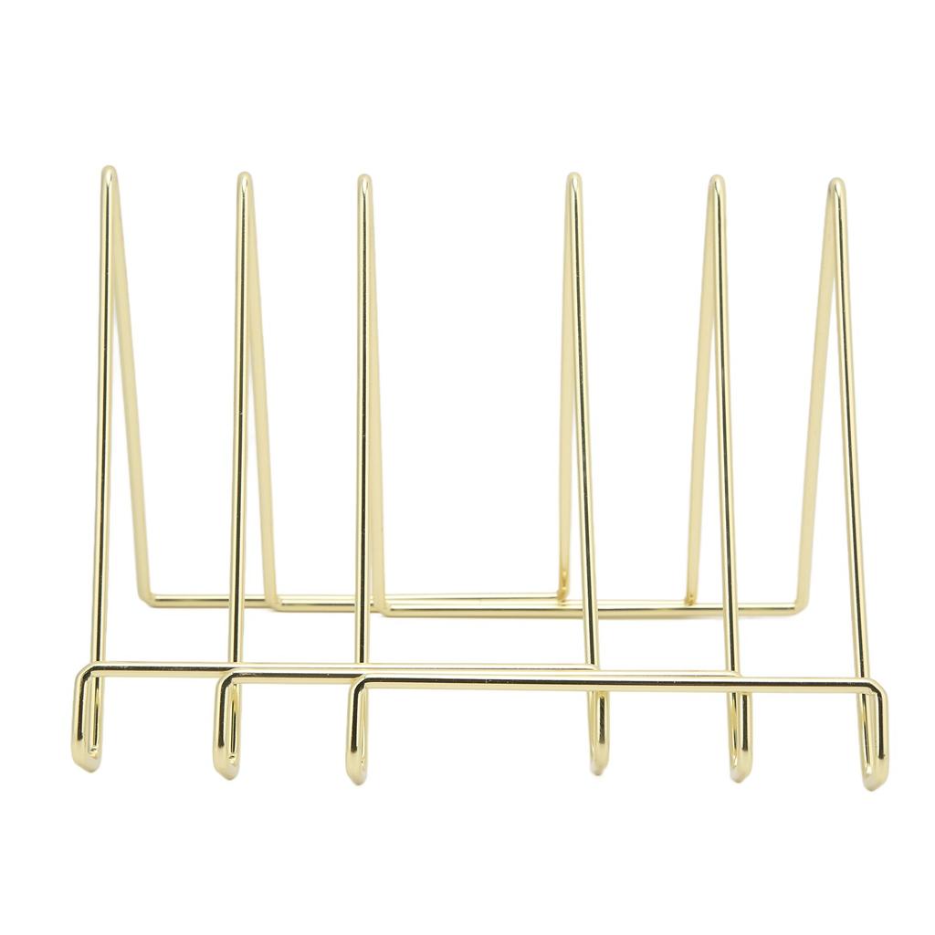 3 stk Tallerkenstativ Multifunksjonelt Slitesterkt Metall Stabilt Bred Anvendelse Enkelt Design Bokstativ for