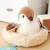 11cm Lovely Mini Bird Plush Toys Cute Simulated Kiwi Parrot Tit Bird Doll Cute Lifelike Bird Sparrow Bag Pendant Xmas Gifts Girl