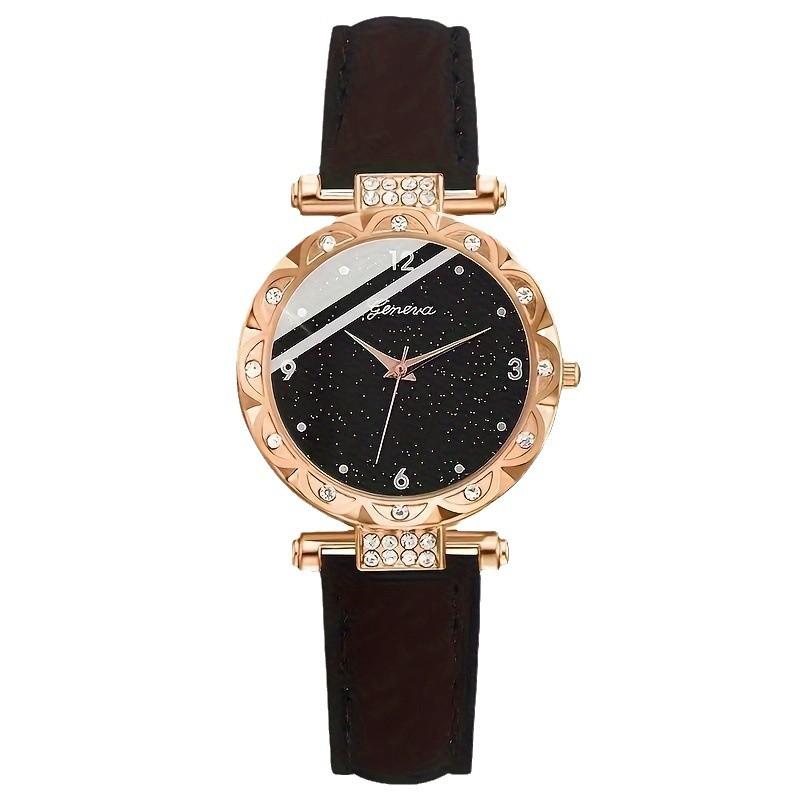 Ladies Watch Fashion Diamond Star Watch Temperament Frosted Quartz Watch