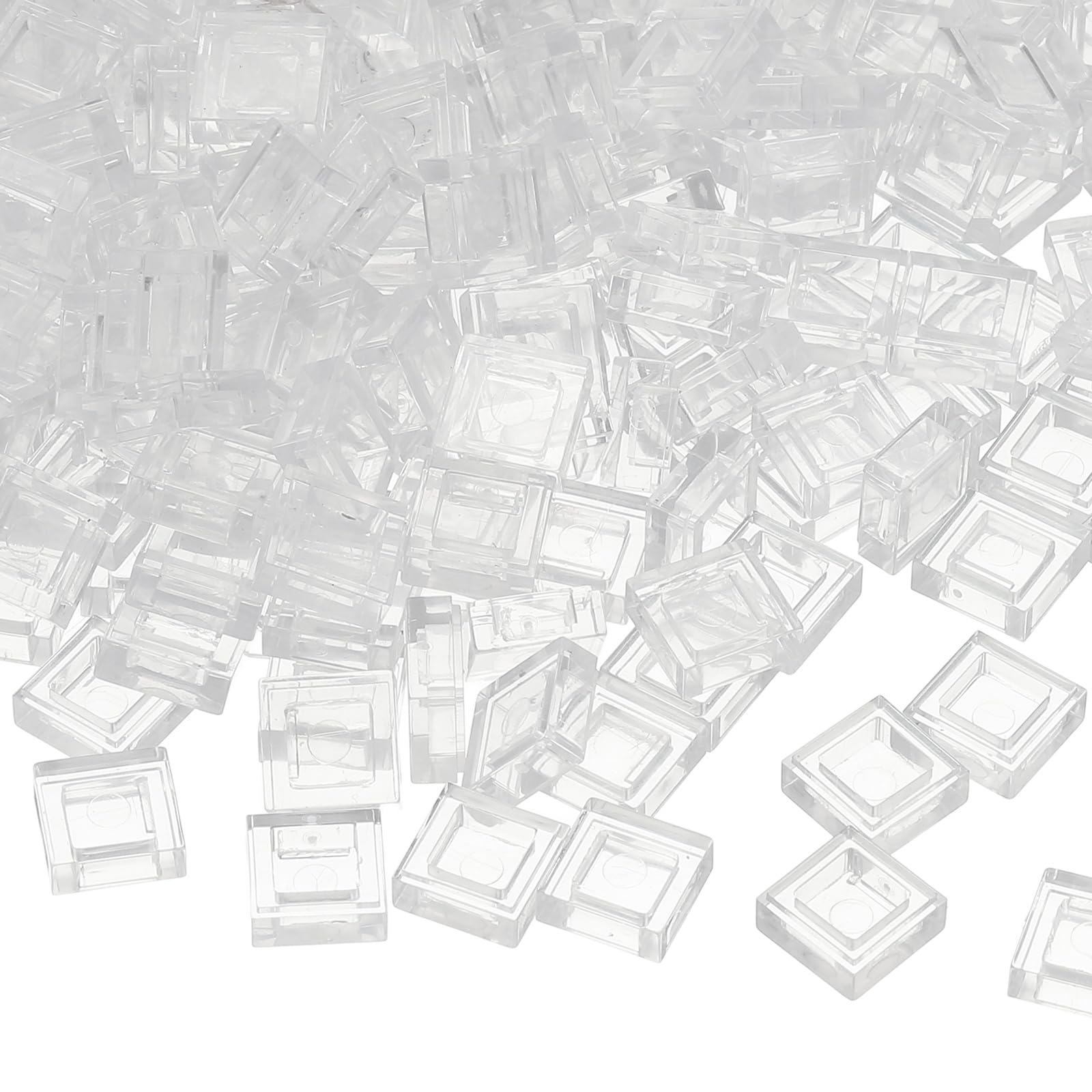 

PATIKIL 333pcs Bulk 1x1 Clear Classic Tiles Flat Blocks, Smooth Surface, Mini Building Block Accessories for Building Floors, Walls, Mosaics, Pixel