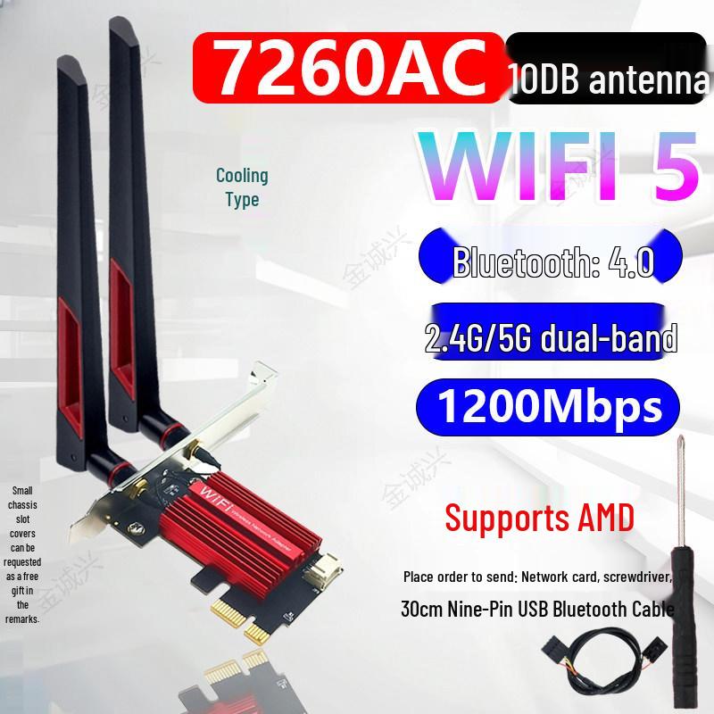 AX5400 Dual-Band WiFi 5 PCI-E Network Card with Bluetooth 5.3 (RTL8852CE)