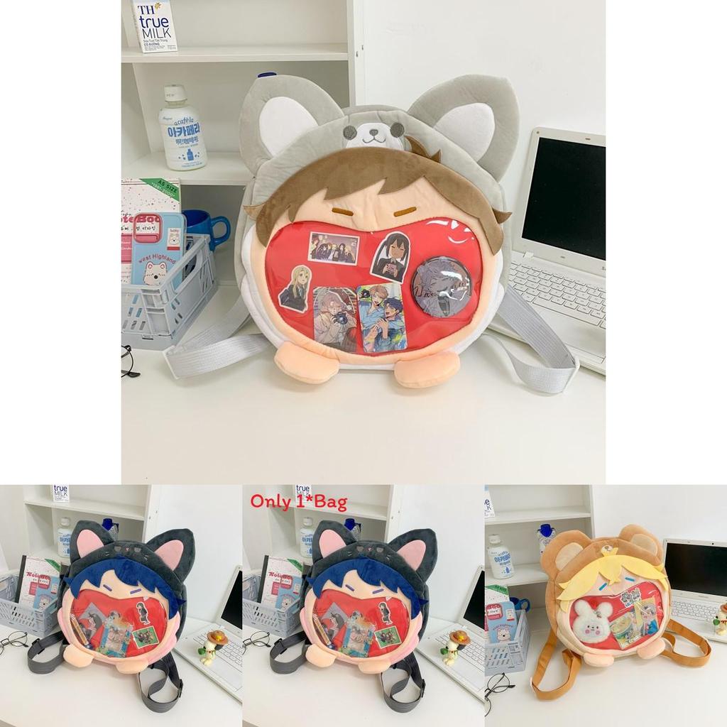 Papergames Fashion Plush Street Style Itabag Backpack With Durable Material For Teens
