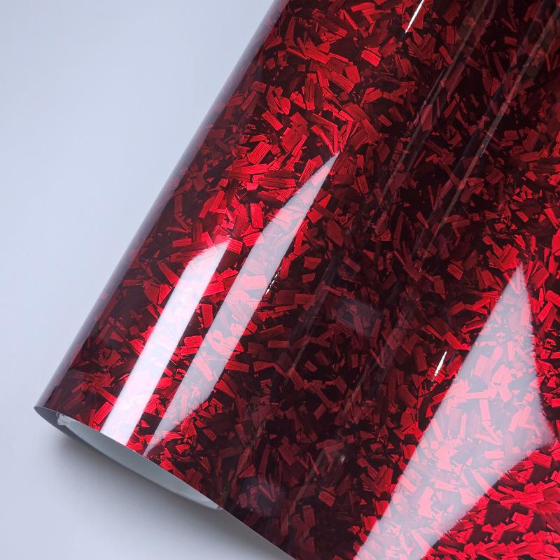 30X100Cm High Gloss Rearview Mirror Wrap Vinyl Car Tuning Stickers Interior Films Carbon Fiber Vehicle Decals