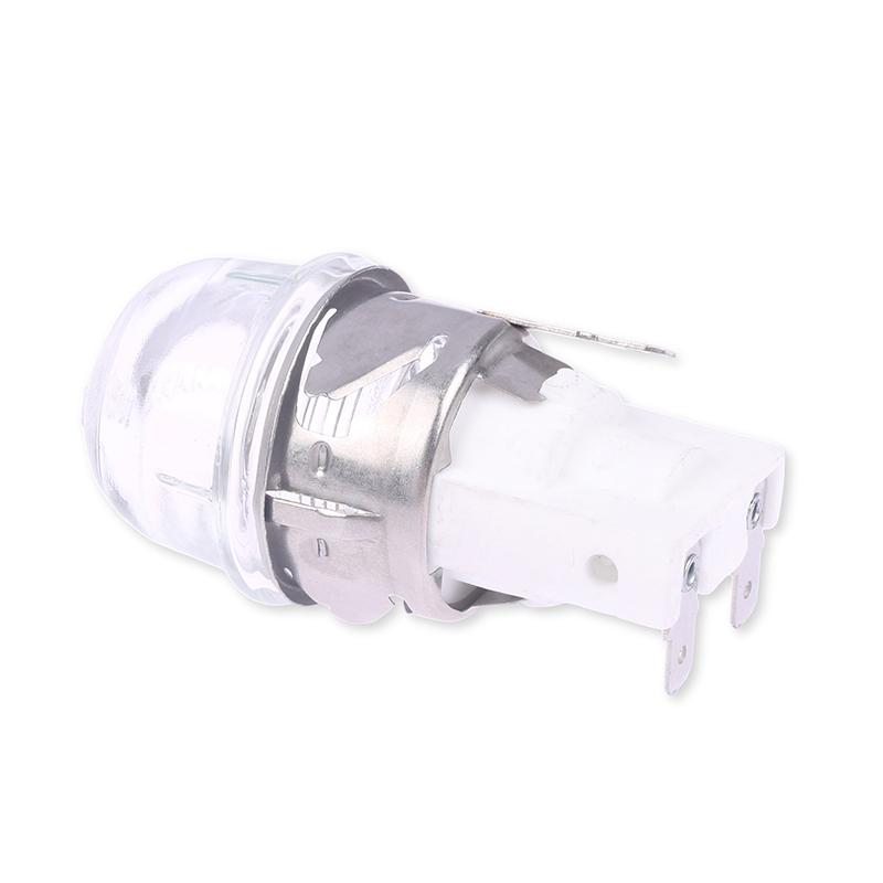 1 Pc Microwave Lamp Oven Light Bulb W/ Base 25W Voltage 110V / 250V Flat Head Tempered Glass Heat Temp Resistant 500℃